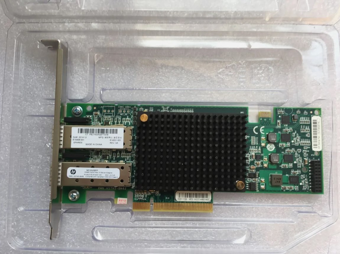 Card Mạng HP NC552SFP 10GbE 2port Svr Adapter (614201-001)